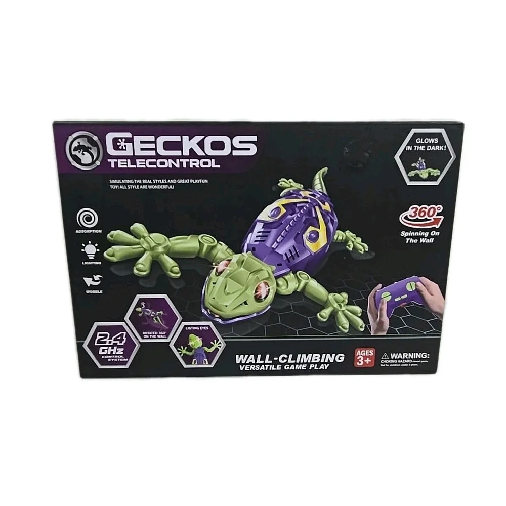 Geckos Telecontrol Wall Climbing Gecko With RC New Sealed